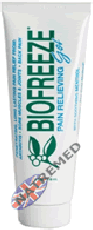 Biofreeze Pain Relieving Gel  dispensed from a tube affords the opportunity to create a more thorough experience by massaging the affected area during application. This hands-on application also reinforces touch which has been shown to be very important in the healing cycle